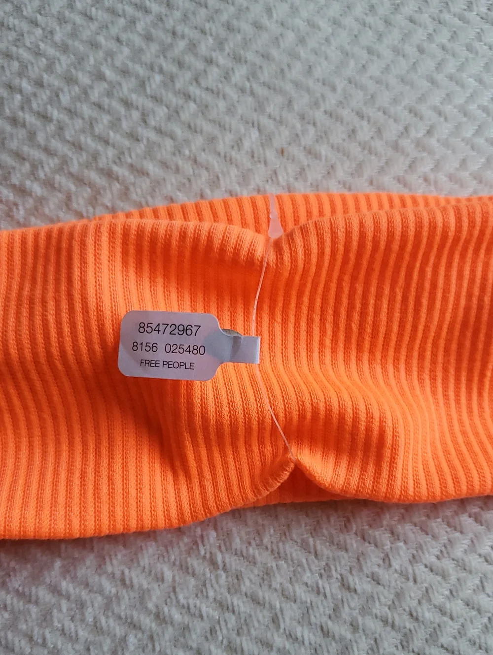 Free People Super Soft Wide Headband/Neon Orange